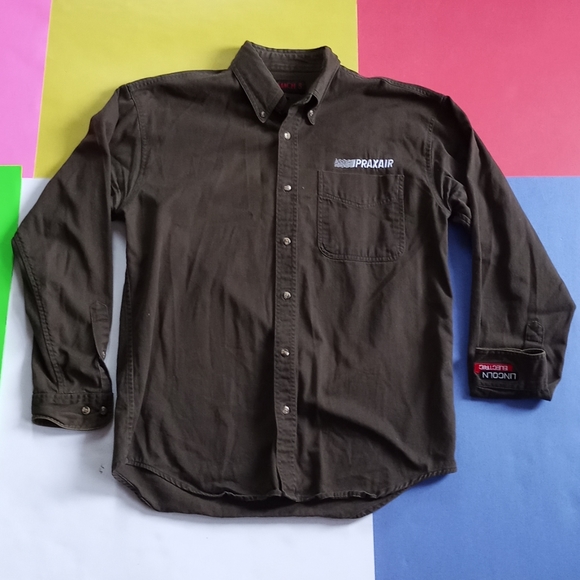 Vintage Other - Vintage Praxair Embroidered PROMO Button-Up Shirt